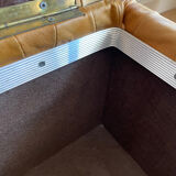 Banc pouf coffre en cuir patchwork  De Sède