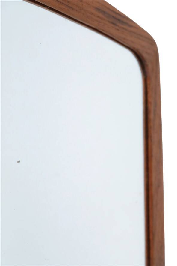 Mid-century teak mirror / Danish modern design / 1960s
