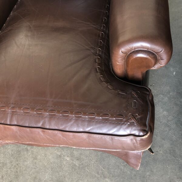 paire De fauteuils Vintage En cuir