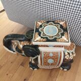 Ceramic elephant plant holder