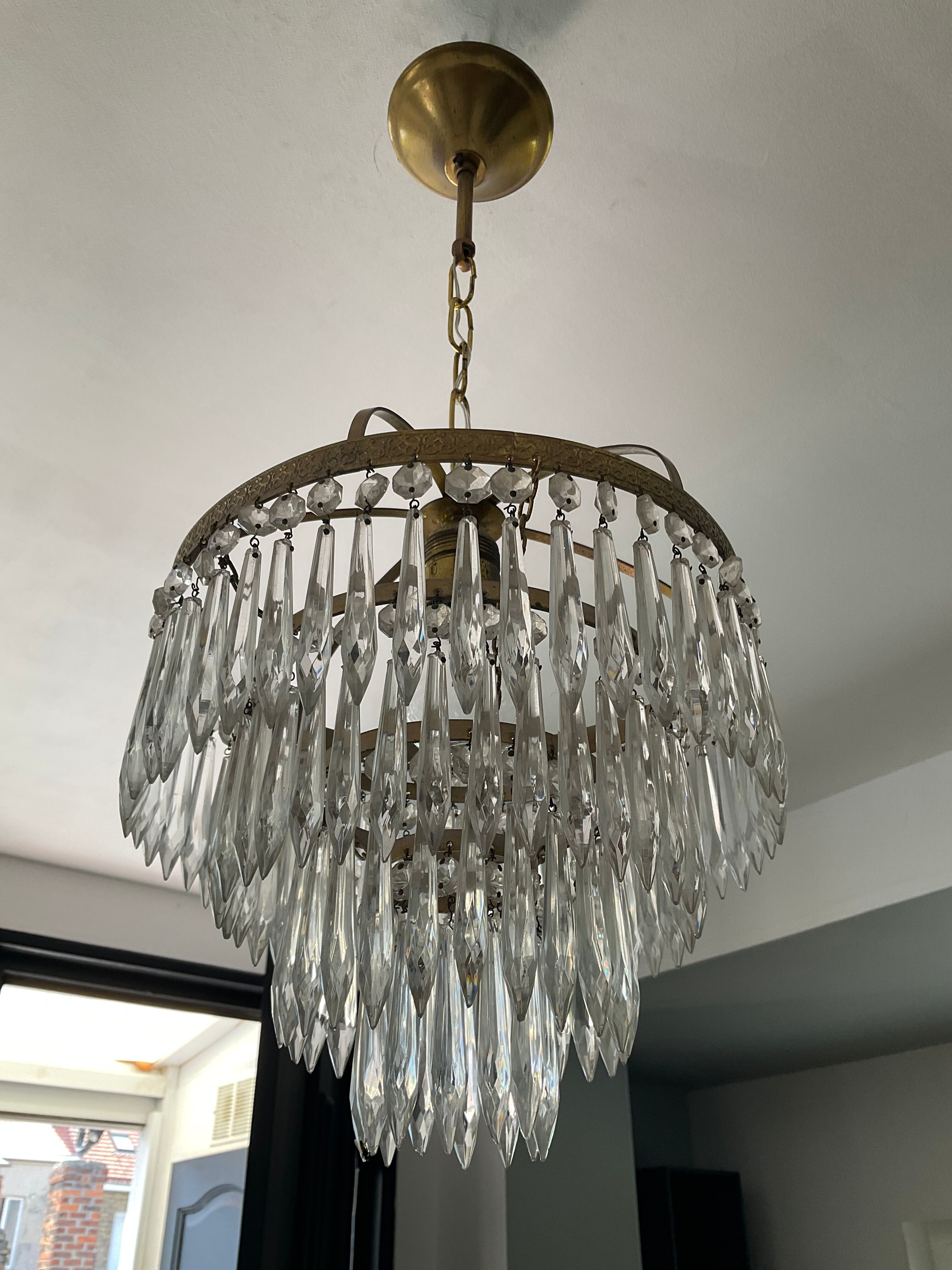 Chandelier cascade of tassels from the 60s-70s