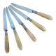 5 antique monogrammed knives
