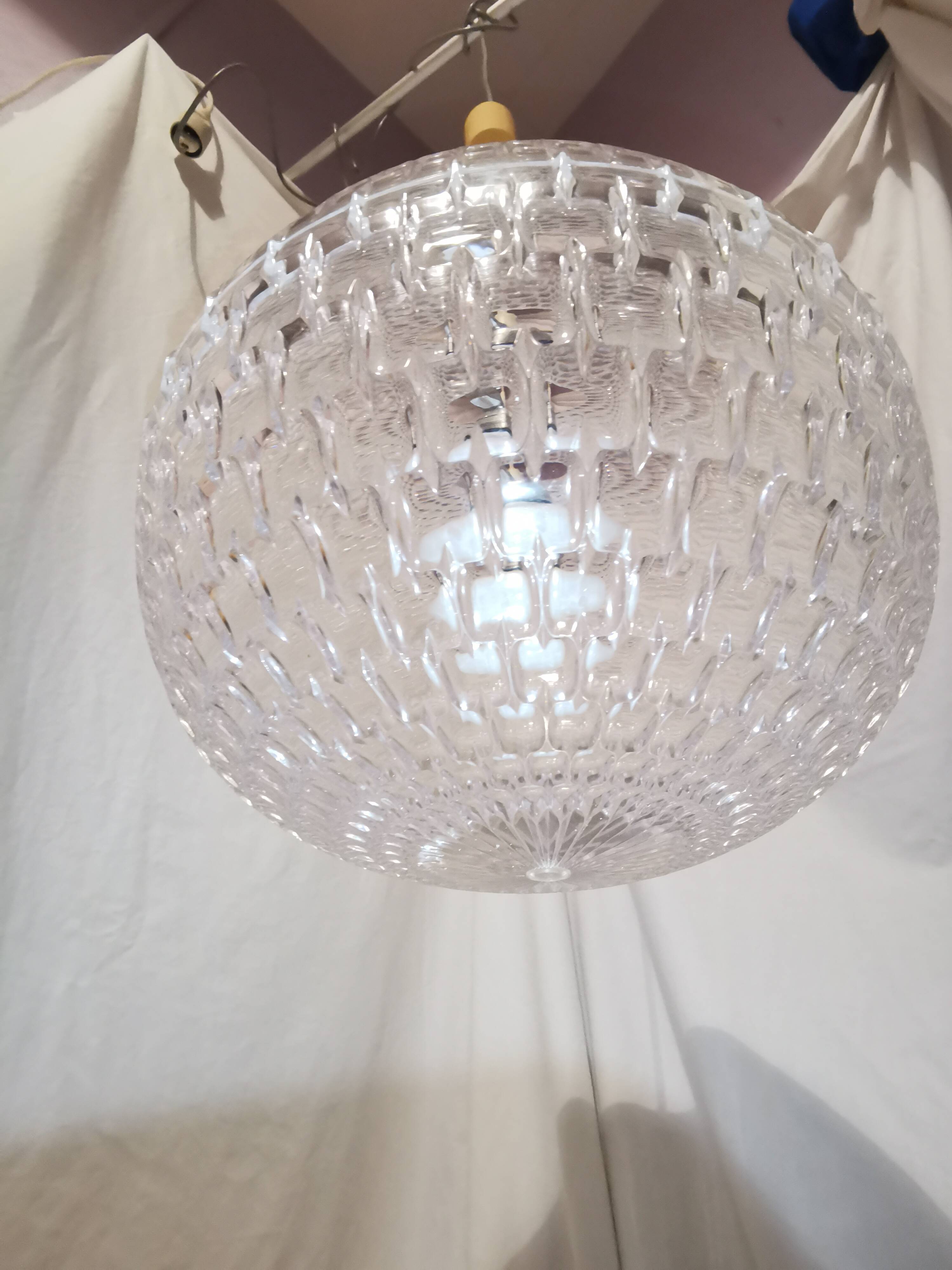 Aloys Gangkofner pendant light for Erco, Germany, Space Age, 1970.