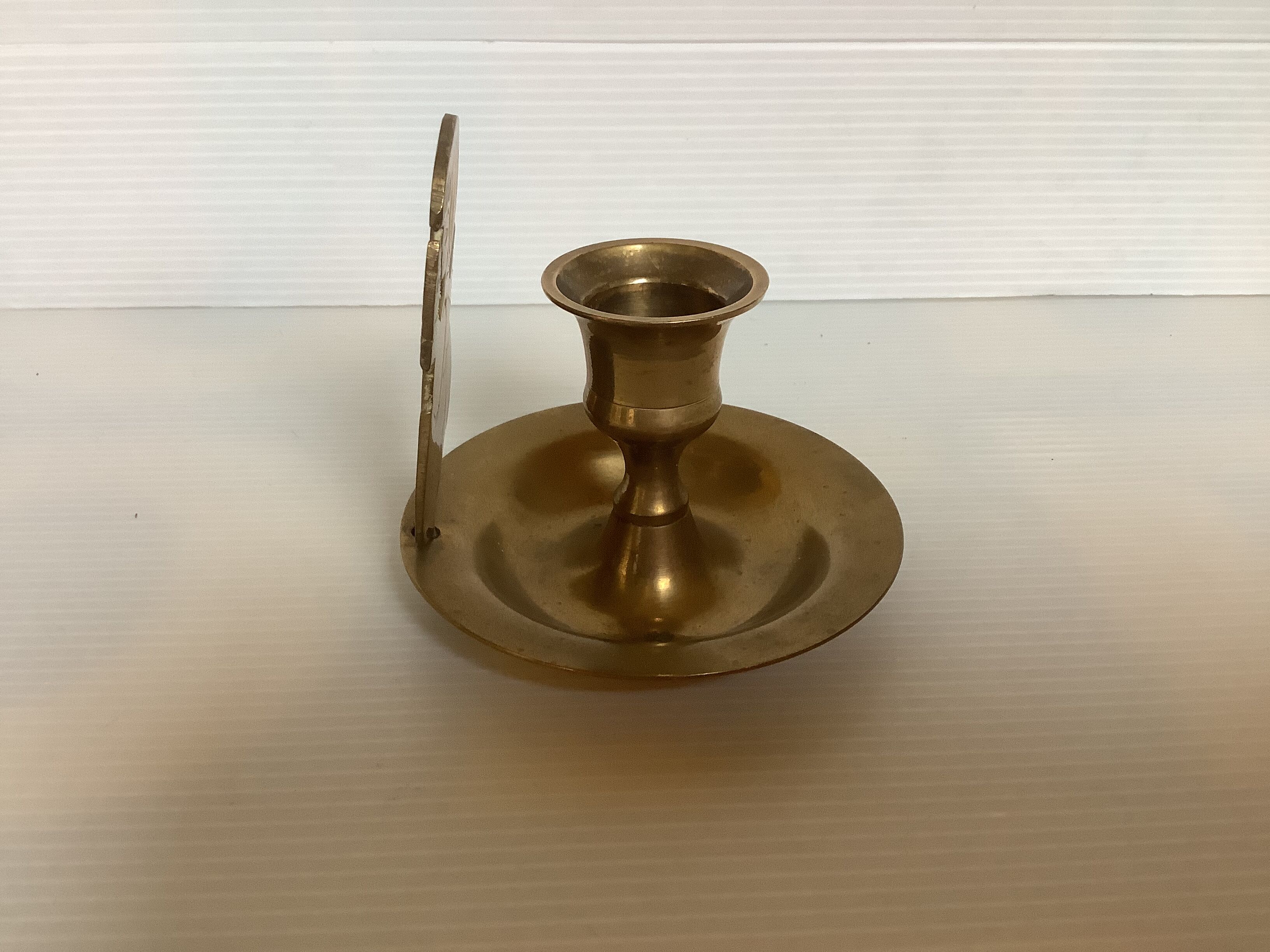 Brass angel candle holder