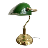 Notary lamp, banker in touch-sensitive golden brass