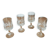 4 verres vin blanc vin cuit cristal taillé Rosenthal Studio Linie Line