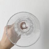 Set de 5 flûtes à champagne en verre taillé