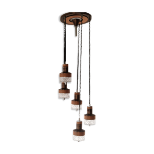 Lampe en verre vintage
