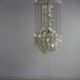 Sixties ceiling lamp with small ceramic shells