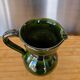 Authentic green ceramic jug Lou Pignatier Vallauris vintage