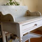 Wood dressing table and marble
