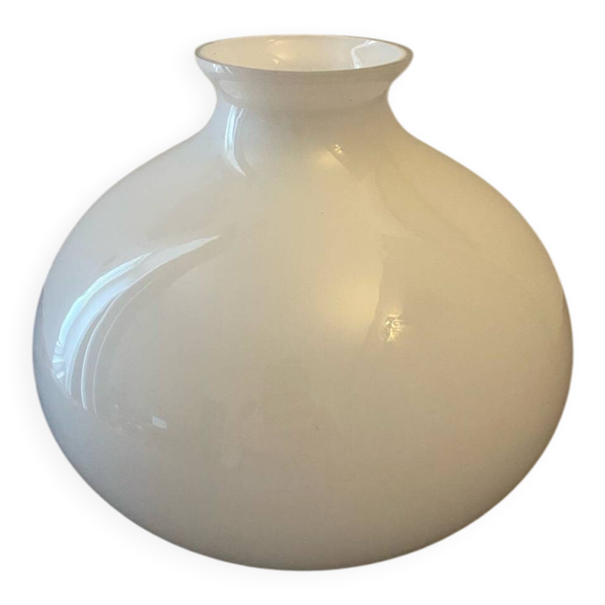 White opaline globe