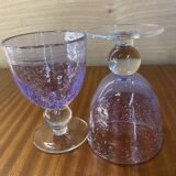 Set 6 handmade blown glasses. Maginific!!!