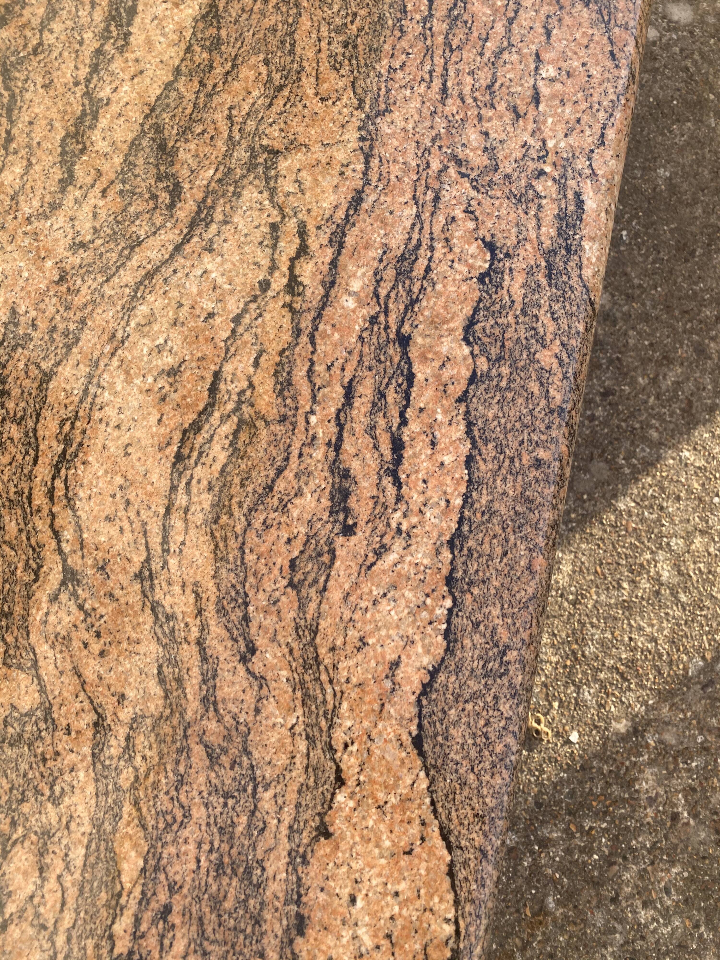 Travertine pink coffee table