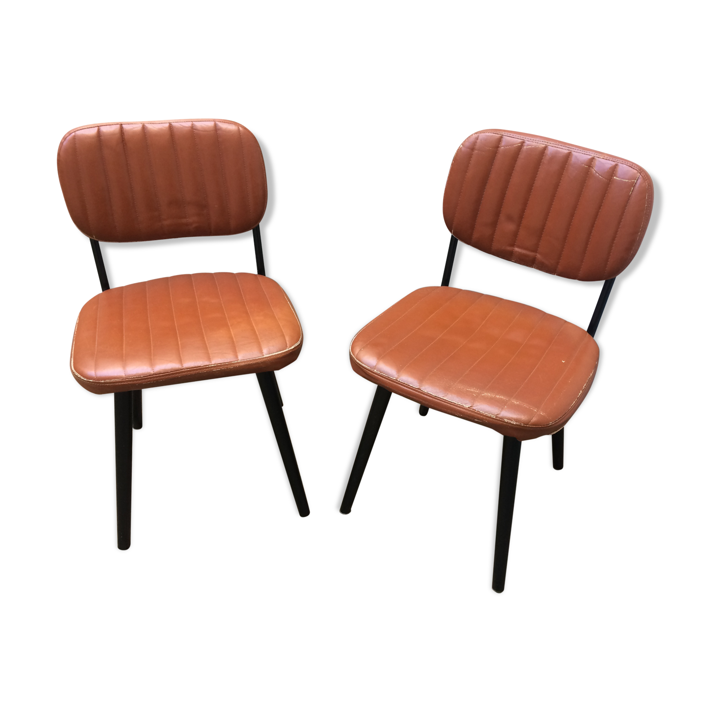 Pair of leather chairs