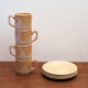 4 Espresso cups and saucers Pagnossin Italy