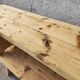 Paire de bancs de ferme bois massif 2 M