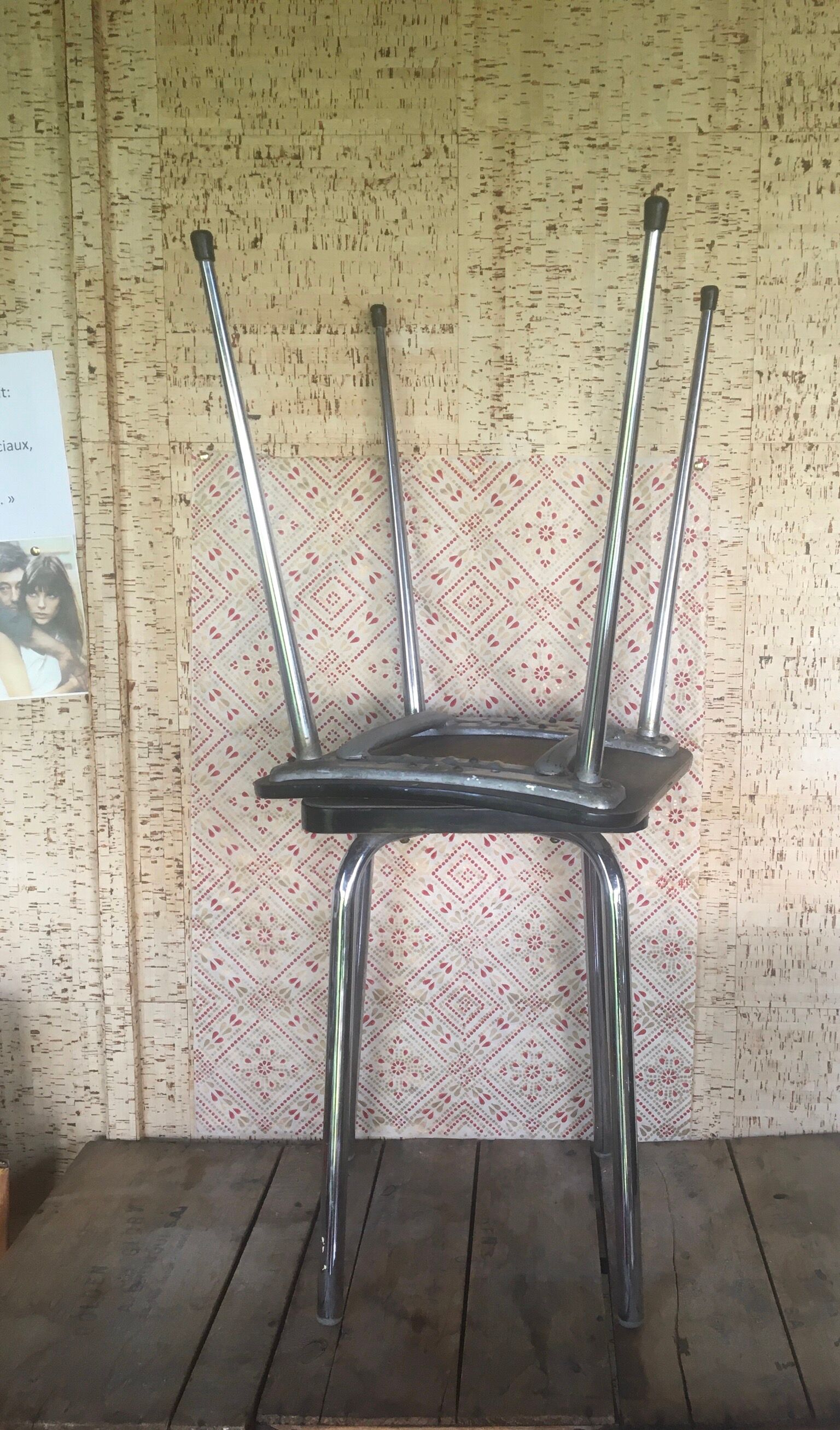 Tabouret formica 60s