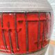 Vintage West German Vase Red Abstract Ceramic 1202/35