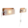 Pair of teak wall lights "scandinavian design" 1950.