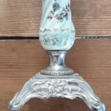 Old ceramic and metal lamp