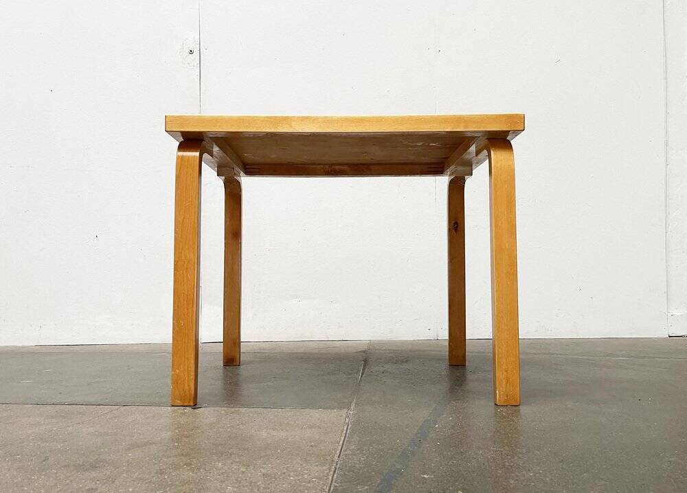 Mid-century red dining table or desk by Alvar Aalto for Artek, 1960s