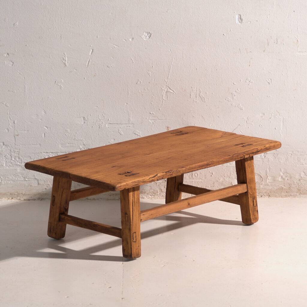 Antique pine coffee table – China, circa 1890