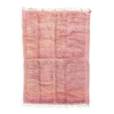 Tapis berbère rose à carreaux sur mesure