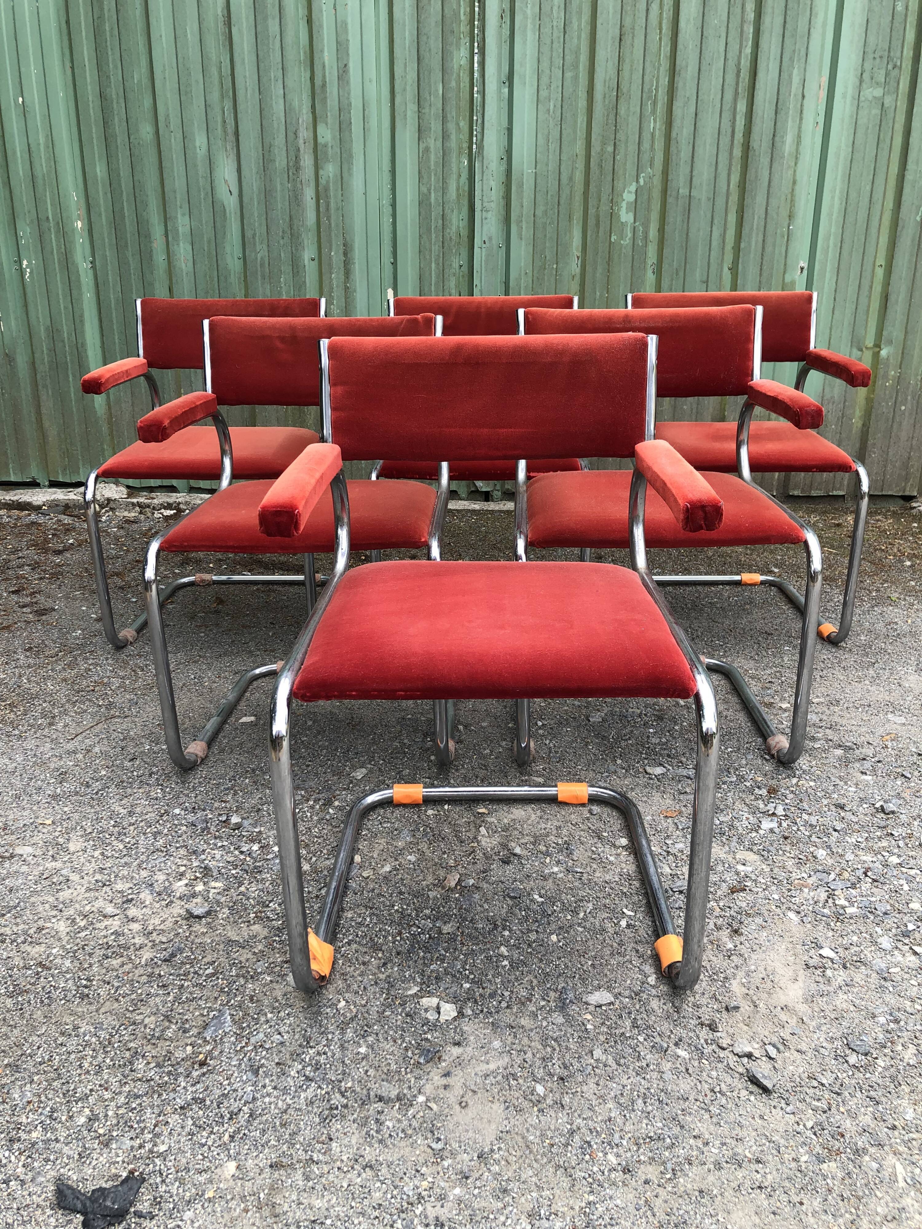 Set of 6 armchairs