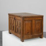 Rustic Oak paneled Trunk or chest, France 18th Century