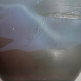 Art Nouveau vase by Gallé in acid-etched glass paste with vegetation