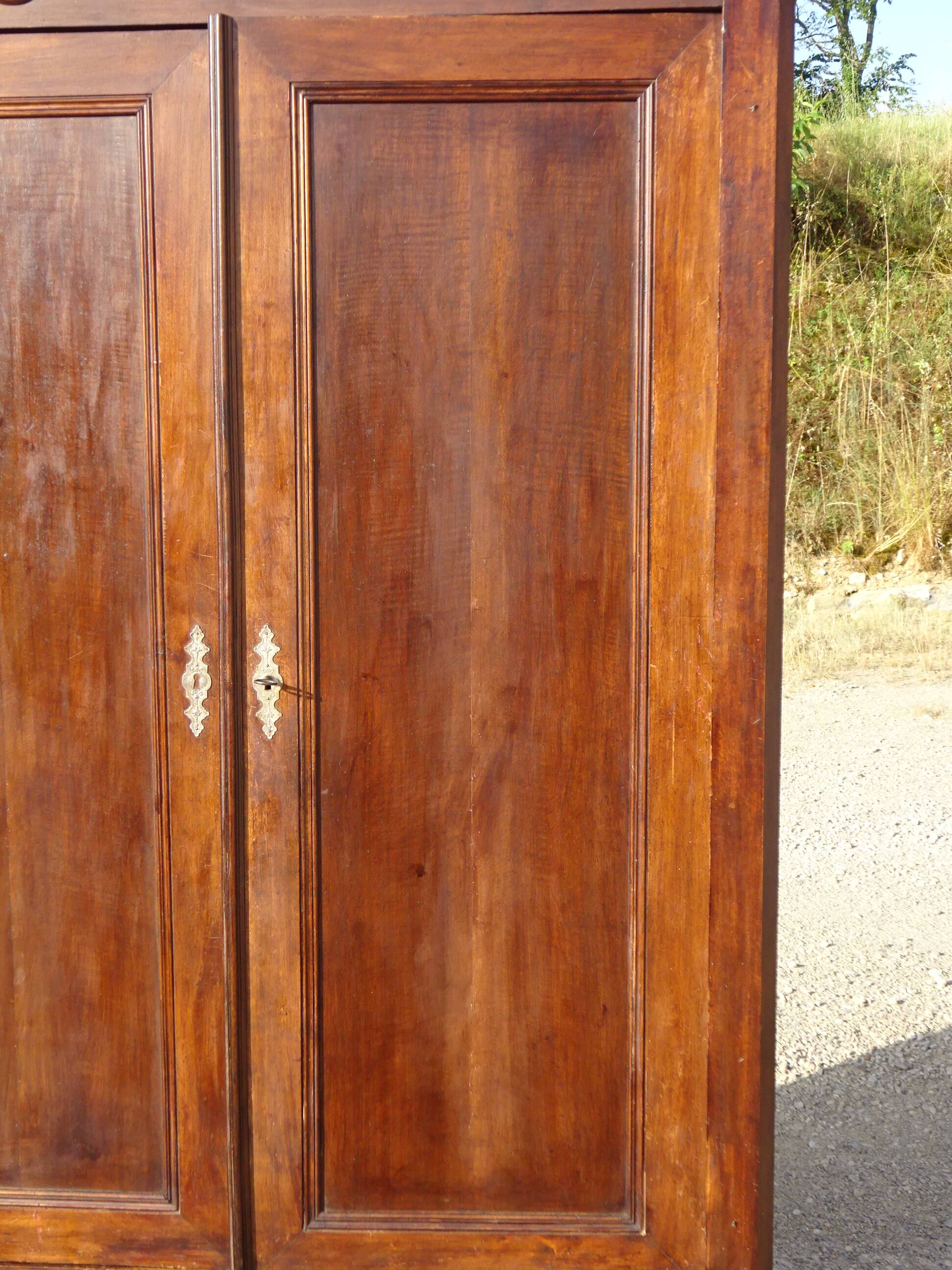 Louis Philippe style walnut wardrobe