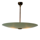 Suspension Art Déco en verre vert, années 1940, Allemagne