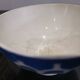 Vintage Earthenware Bowl Blue Stencil Decor, Art Deco Digoin/Sarreguemines