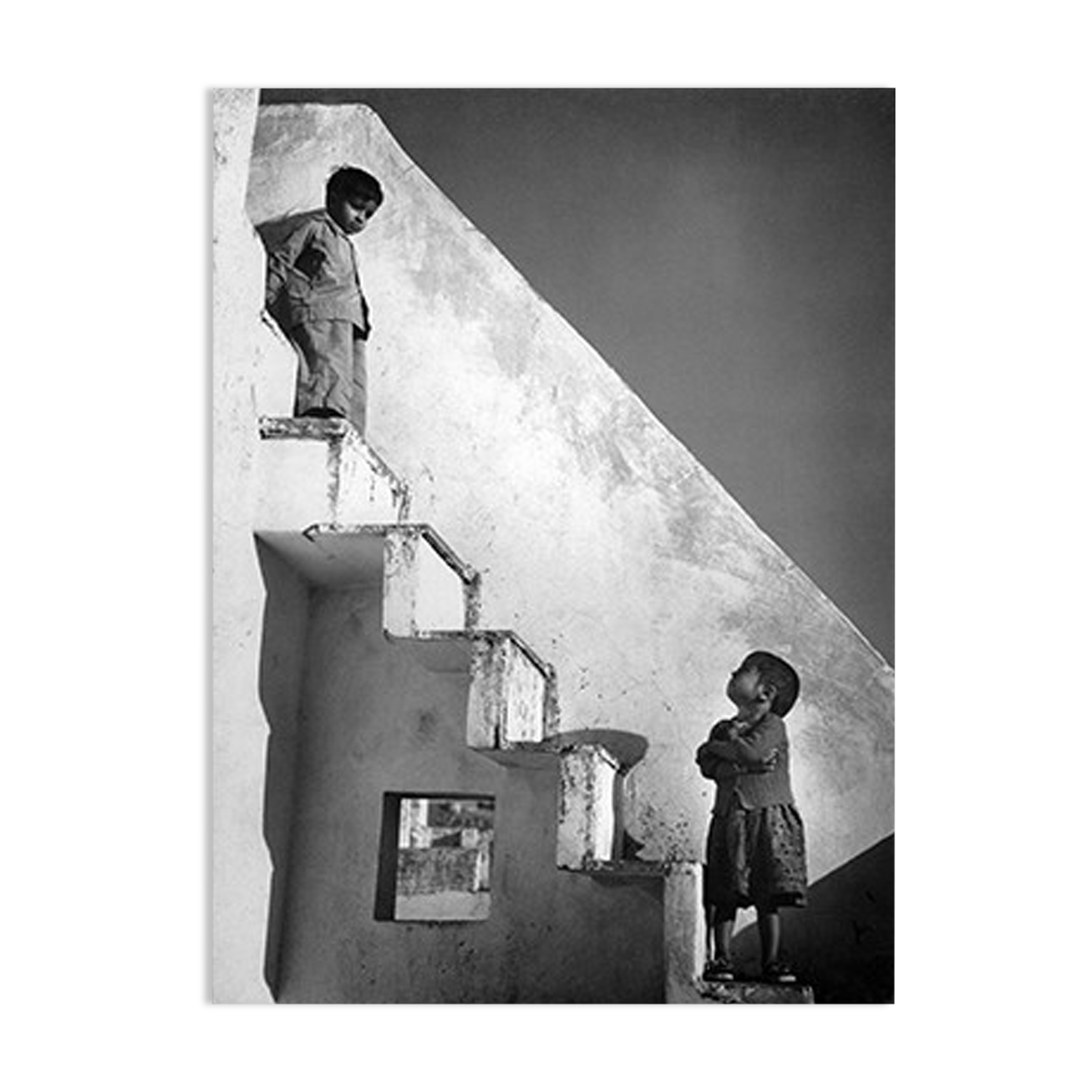 Photograph two children India Rajasthan around 1960