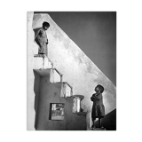 Photograph two children India Rajasthan around 1960