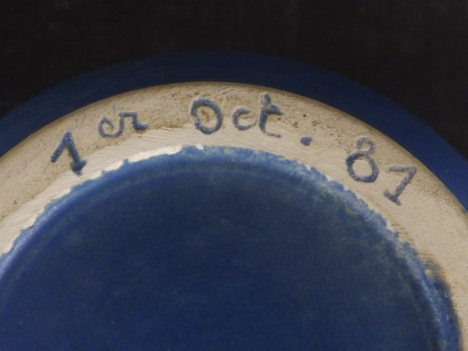 Enamelled spherical ball by Jean and Renée 1981 MTC