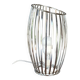 Cylinder design lamp with brushed metal blade