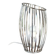 Cylinder design lamp with brushed metal blade
