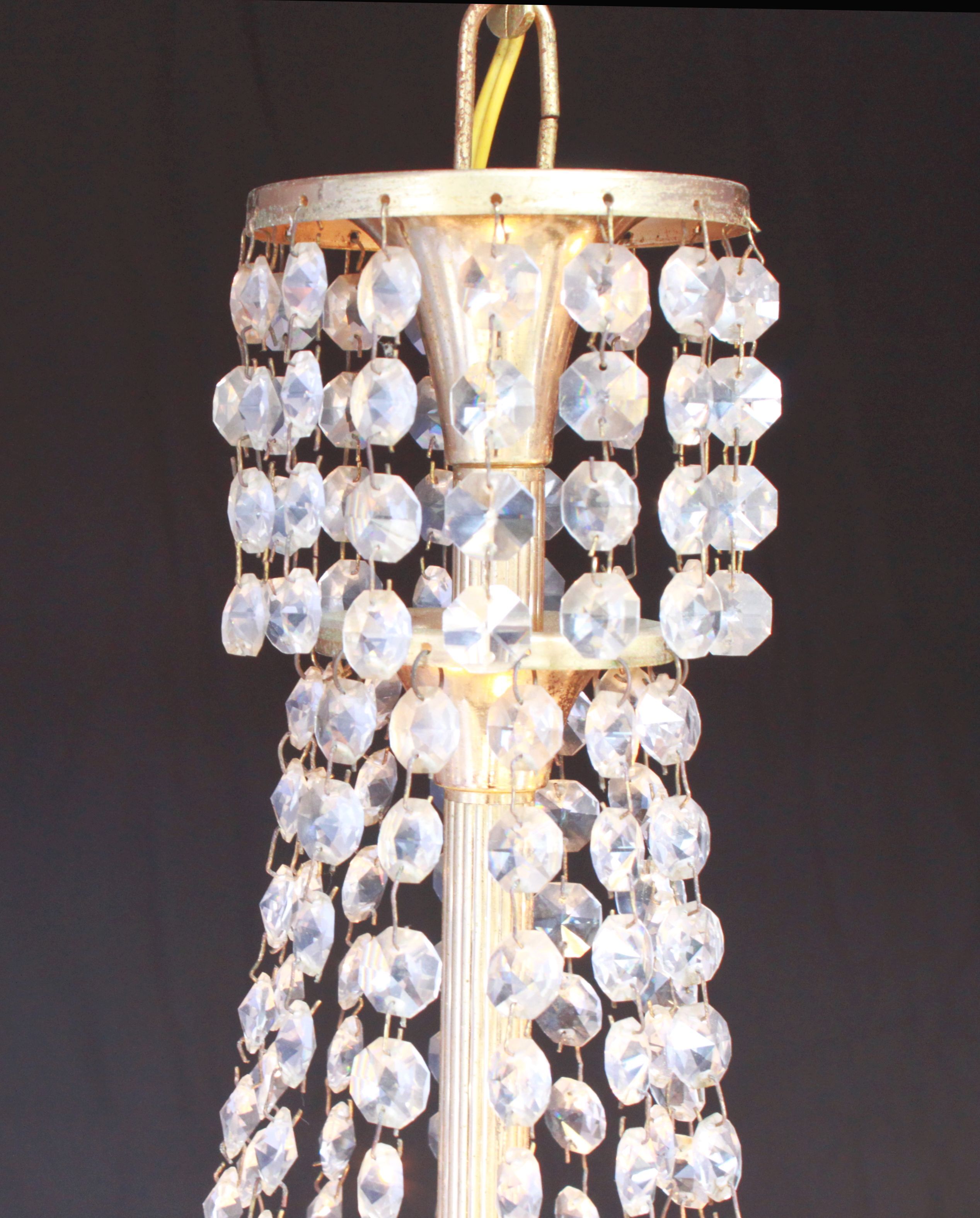 Pair of hot air balloon chandelier with 3 lights.