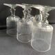 6 grands verres en cristal taillé XIXème