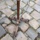 Vintage gold metal floor lamp, 70s