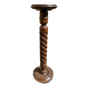 Vintage twisted turned wood column