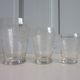 32 antique glasses engraved with Friezes of Arabic and spirals
