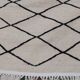 Handmade handmade Berber beige and black carpet in pure wool 216x147cm