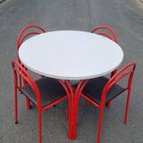 Vintage table and 6 chairs set