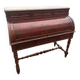 Secretary cylinder Mahogany white marble (Louis XVI style)