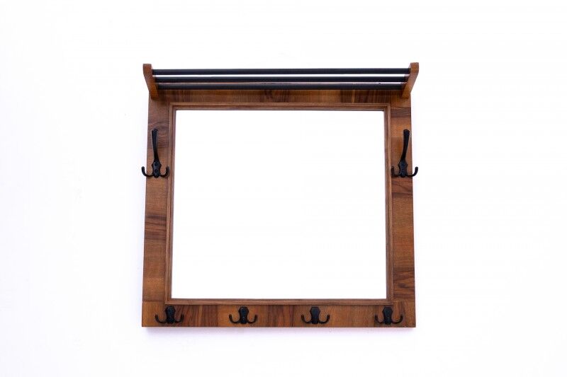 Art Deco style wardrobe with mirror, 1940s, Poland.