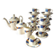 Rare! Complete Badonvillers vintage coffee set from the 1950s, Congo motif