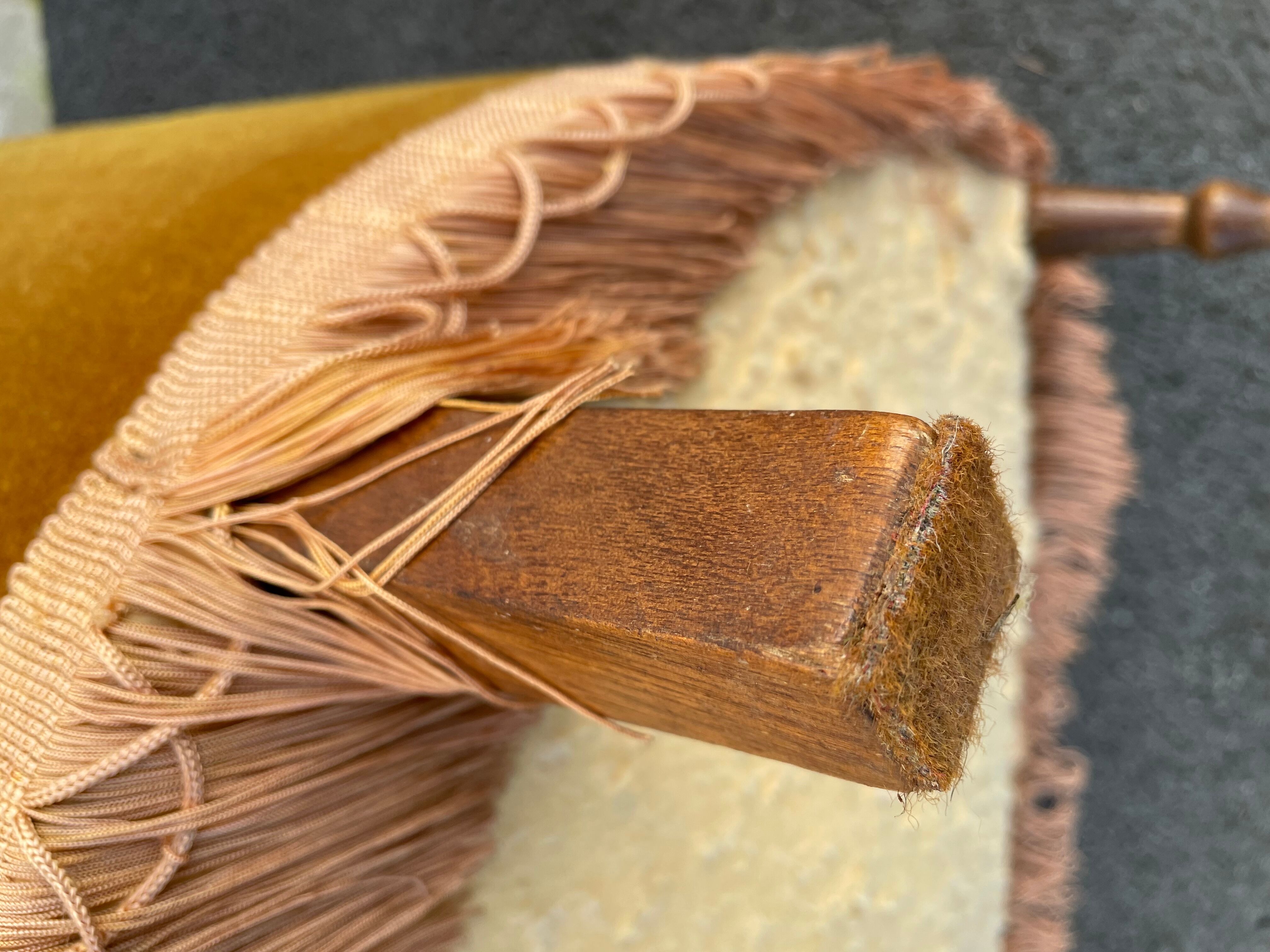 Padded golden yellow velvet toad